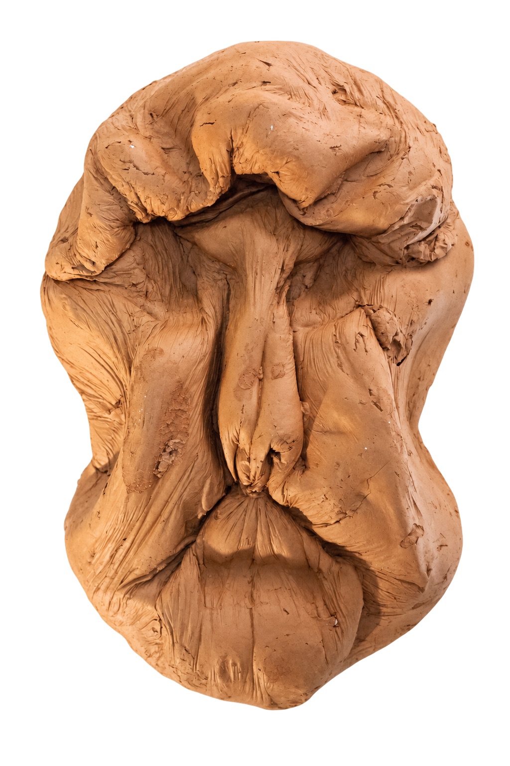 Maschera in terracotta